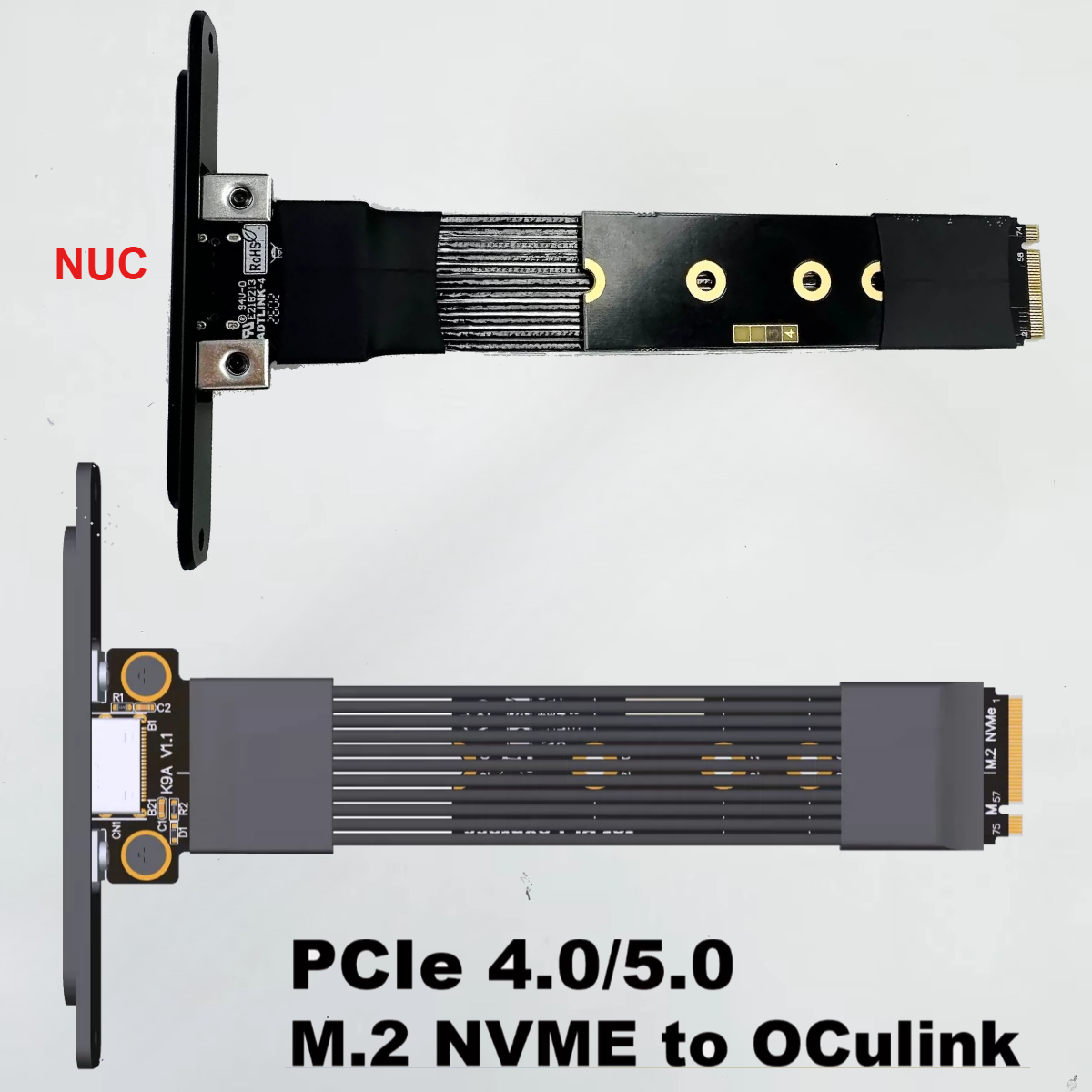 Pcie 5.0 Gpu Riser Cable - K49SQ-BK14 EGPU OCuLink GPUチップケーブル PCIe 4.0