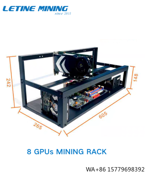 Gpu Mining Rig Frame 8 Gpu - CMP 170HX 8-GPU対応 オープンフレーム型マイニングラック グラフィックカード用サポートブラケット 8枚のGPUを搭載可能なオープンエア型マイニングリグフレーム（暗号通貨マイニング用）