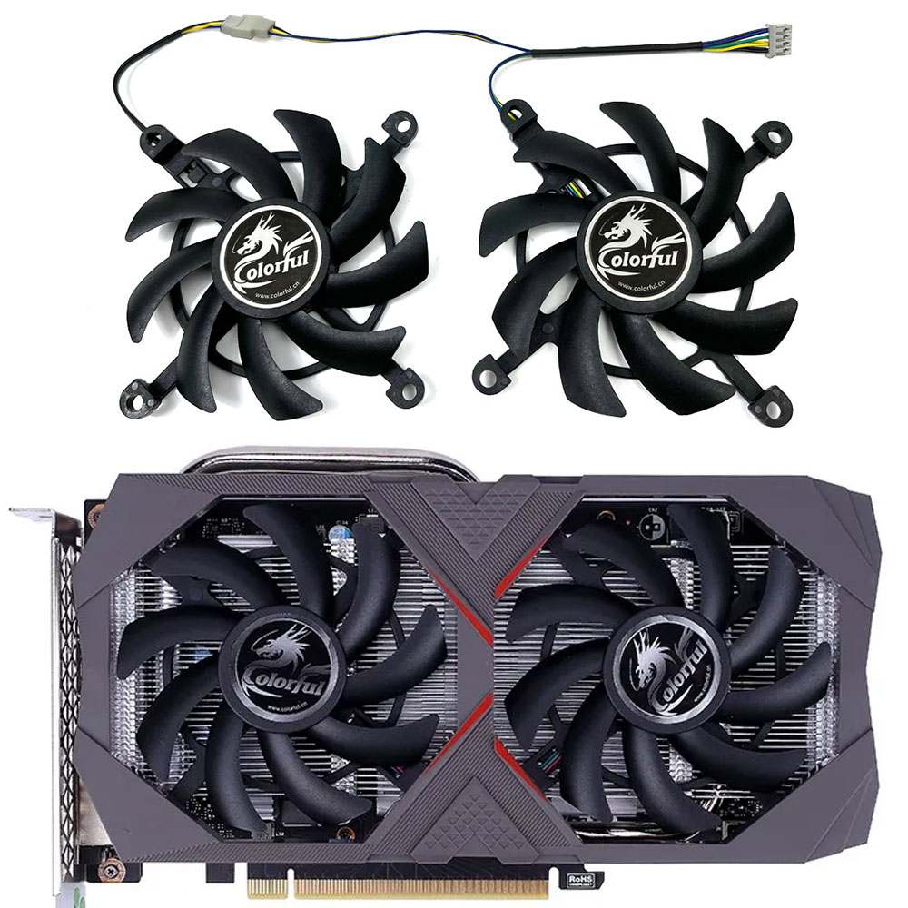 新1セット85ミリメートル4PIN gpuファン、カラフルな - Rtx 4080 Super 16Gb のレビューと価格